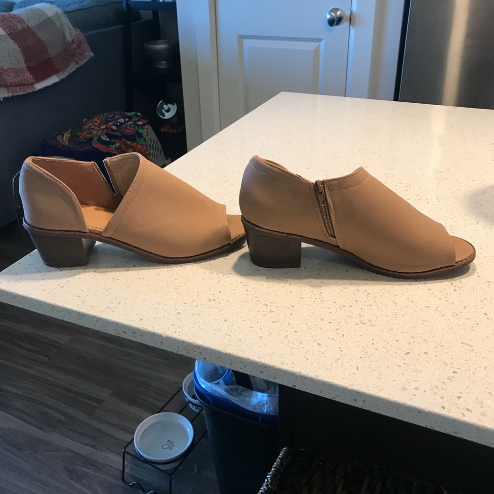 Tan shoes